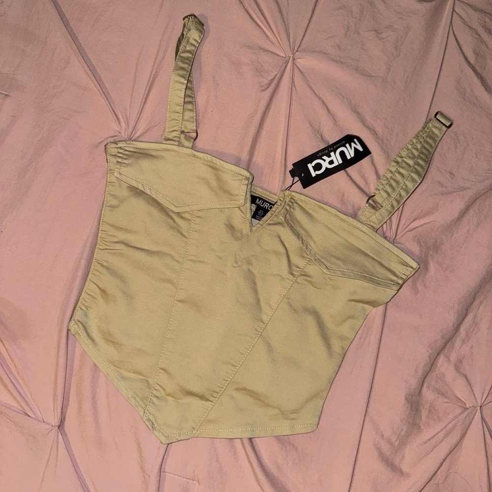 Murci Beige Corset Top & Trousers